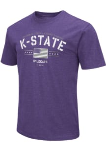 Colosseum K-State Wildcats Purple OHT Playbook Short Sleeve T Shirt
