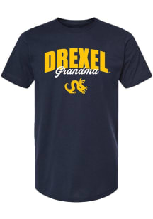 Summit Sportswear Drexel Dragons Womens Navy Blue Grandma Short Sleeve T-Shirt