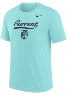 Nike KC Current Teal Script Mascot Short Sleeve Fashion T Shirt