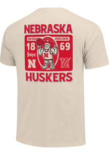 Nebraska Cornhuskers Youth Ivory Herbie Basketball Short Sleeve T-Shirt
