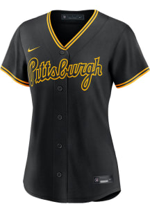 Pittsburgh Pirates Womens Nike Replica Alt Jersey - Black