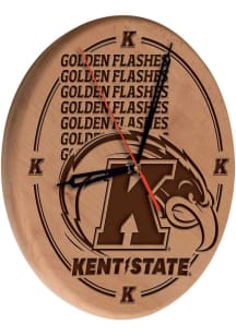 Kent State Golden Flashes Laser Engraved Wall Clock