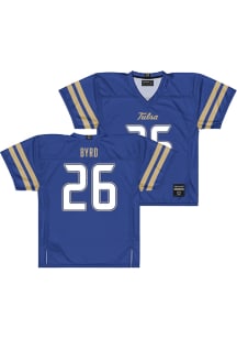 Julian Byrd  Campus Ink Tulsa Golden Hurricane Royal Blue NIL Football Jersey