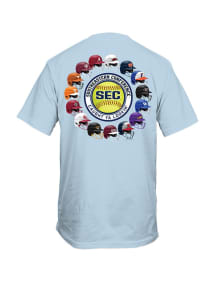 SEC Blue Softball Helmets Short Sleeve T Shirt