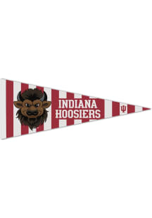 Indiana Hoosiers Bison Pennant - Red