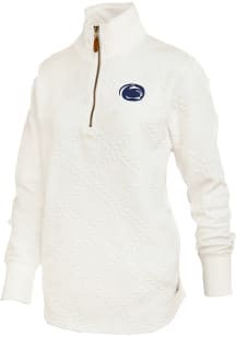 Pressbox Penn State Nittany Lions Womens White Harriet Qtr Zip