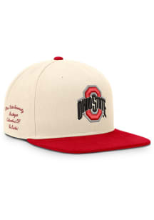 Nike Ohio State Buckeyes Natural Contemporary Prep Pro Flat Brim Mens Snapback Hat
