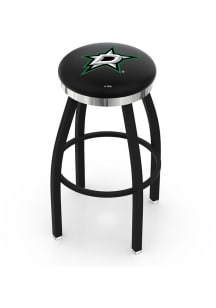 Dallas Stars Chrome Seat Pub Stool - Black