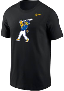 Nike Pitt Panthers Black Baseball Homerun Roc Core Short Sleeve T Shirt