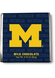 Michigan Wolverines 9pc Square Milk Chocolate Candy