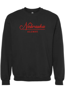 Summit Sportswear Nebraska Cornhuskers Womens Black Alumni Crew Sweatshirt