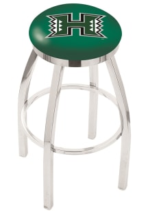 Hawaii Warriors Chrome Pub Stool - Silver