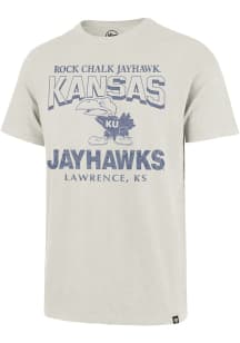 47 Kansas Jayhawks White Head On Football Scrum Short Sleeve Fashion T Shirt