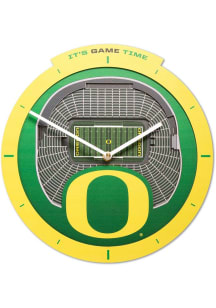 Oregon Ducks 3D Wall Clock