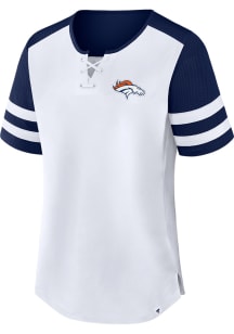 Denver Broncos Womens Touchdown Pass Fashion Football Jersey - White