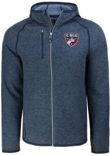 Cutter and Buck FC Dallas Mens Navy Blue Mainsail Light Weight Jacket