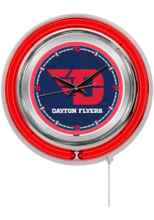 Dayton Flyers Double Neon Wall Clock