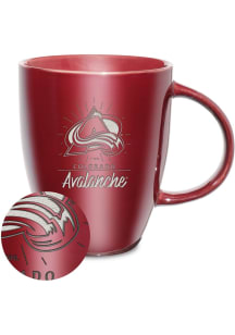 Colorado Avalanche Sunburst Ceramic Lustre Ceramic Mug - Burgundy