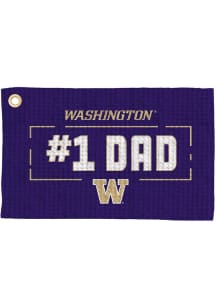 Washington Huskies #1 Dad Waffle Golf Towel