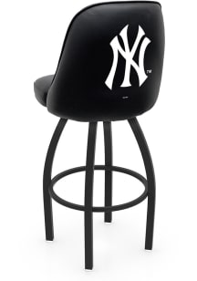 New York Yankees Padded Swivel Pub Stool - Black