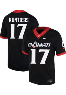 Giyahni Kontosis  Nike Cincinnati Bearcats Black Football NIL Football Jersey