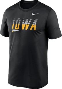 Nike Iowa Hawkeyes Black DriFit Legend Shift Short Sleeve T Shirt