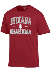 Champion Indiana Hoosiers Crimson Est. Date Grandma Jersey Short Sleeve T Shirt