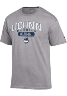 Champion UConn Huskies Grey Pill Alumni Jersey Short Sleeve T Shirt
