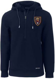 Cutter and Buck Real Salt Lake Mens Navy Blue Roam Hood