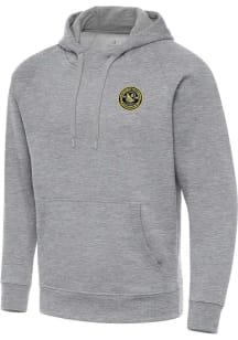 Antigua Pittsburgh Riverhounds SC Mens Grey Victory Long Sleeve Hoodie