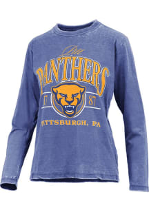 Pressbox Pitt Panthers Womens Blue Vinson LS Tee
