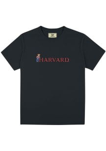 Crew Dog Harvard Crimson Black Leaning Harvard Short Sleeve Fashion T Shirt