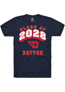 Summit Sportswear Dayton Flyers Navy Blue Class of 2028 Short Sleeve T Shirt