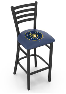 Milwaukee Brewers Stationary Pub Stool - Black