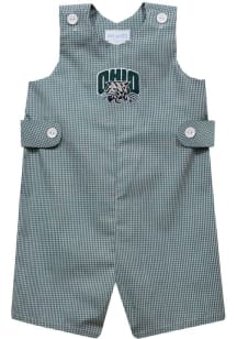 Vive La Fete Ohio Bobcats Toddler Green Gingham Overalls