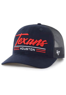 47 Houston Texans Garner Trucker Adjustable Hat - Navy Blue