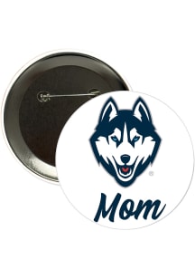 UConn Huskies 3" Mom Button - Navy Blue