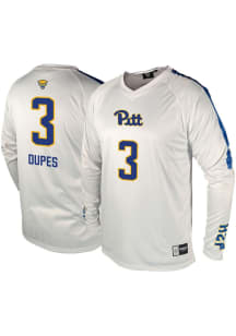 Emery Dupes Genuine Collective Pitt Panthers White NIL Volleyball Jersey