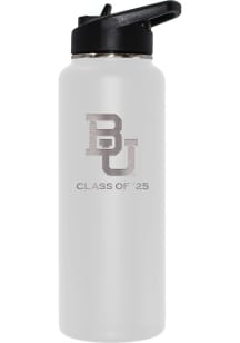 Baylor Bears Class of 2025 34oz Stainless Steel Bottle - White