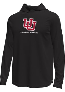 Under Armour Utah Utes Mens Black Logo Tech Stretch Hood
