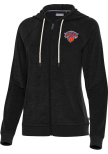 Antigua New York Knicks Womens Navy Blue Favorite Long Sleeve Full Zip Jacket