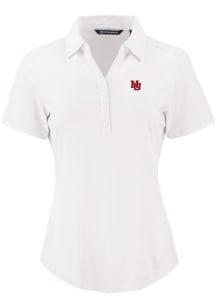 Cutter and Buck Nebraska Cornhuskers Womens White Vault Forge Eco Polo Short Sleeve Polo Shirt