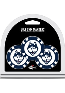 UConn Huskies Poker Chip 3 Pack Golf Ball Marker