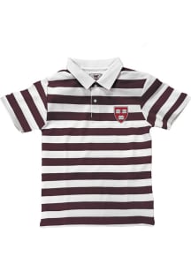 Crew Dog Harvard Crimson Maroon Primary Logo Short Sleeve Fashion T Shirt