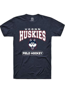 Summit Sportswear UConn Huskies Navy Blue Field Hockey Short Sleeve T Shirt