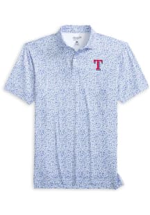 Johnnie O Texas Rangers Mens Blue Rally Cap Short Sleeve Fashion Polo