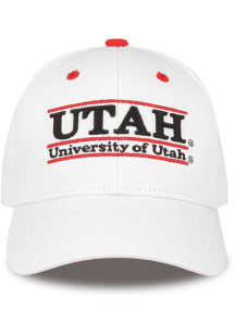 Utah Utes Bar Cap Adjustable Hat - White