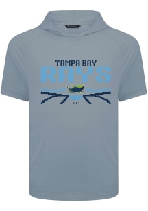 Levelwear Tampa Bay Rays Grey Phase Arcade Short Sleeve Hoods