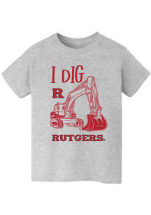 Vive La Fete Rutgers Scarlet Knights Youth Grey Excavator Short Sleeve T-Shirt