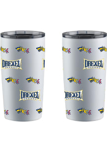 Drexel Dragons Team Logo Stainless Steel Tumbler - White